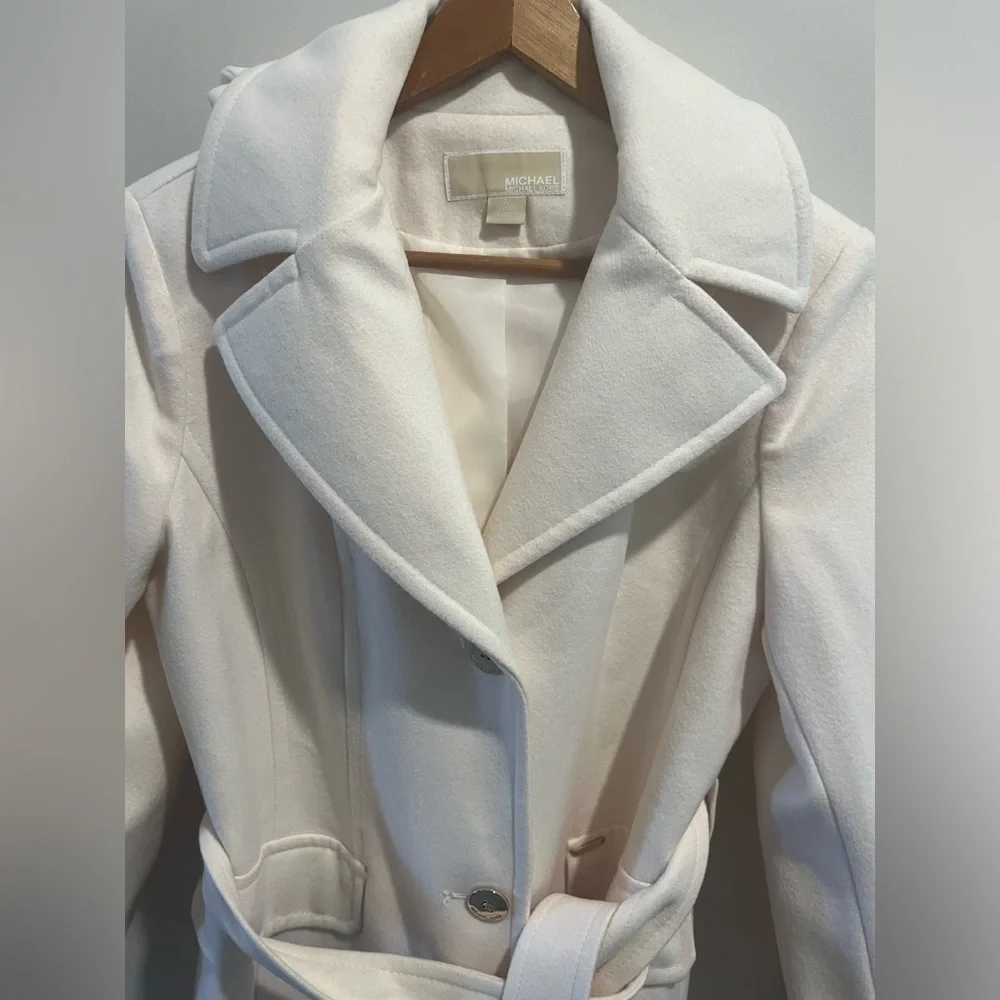 Michael Kors Hooded Belted Walker Coat